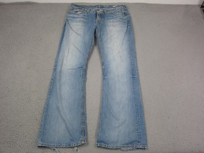 Vintage Guess Jeans Mens 36x32 Blue Denim Falcon Bootcut Button Fly Low Rise Y2K