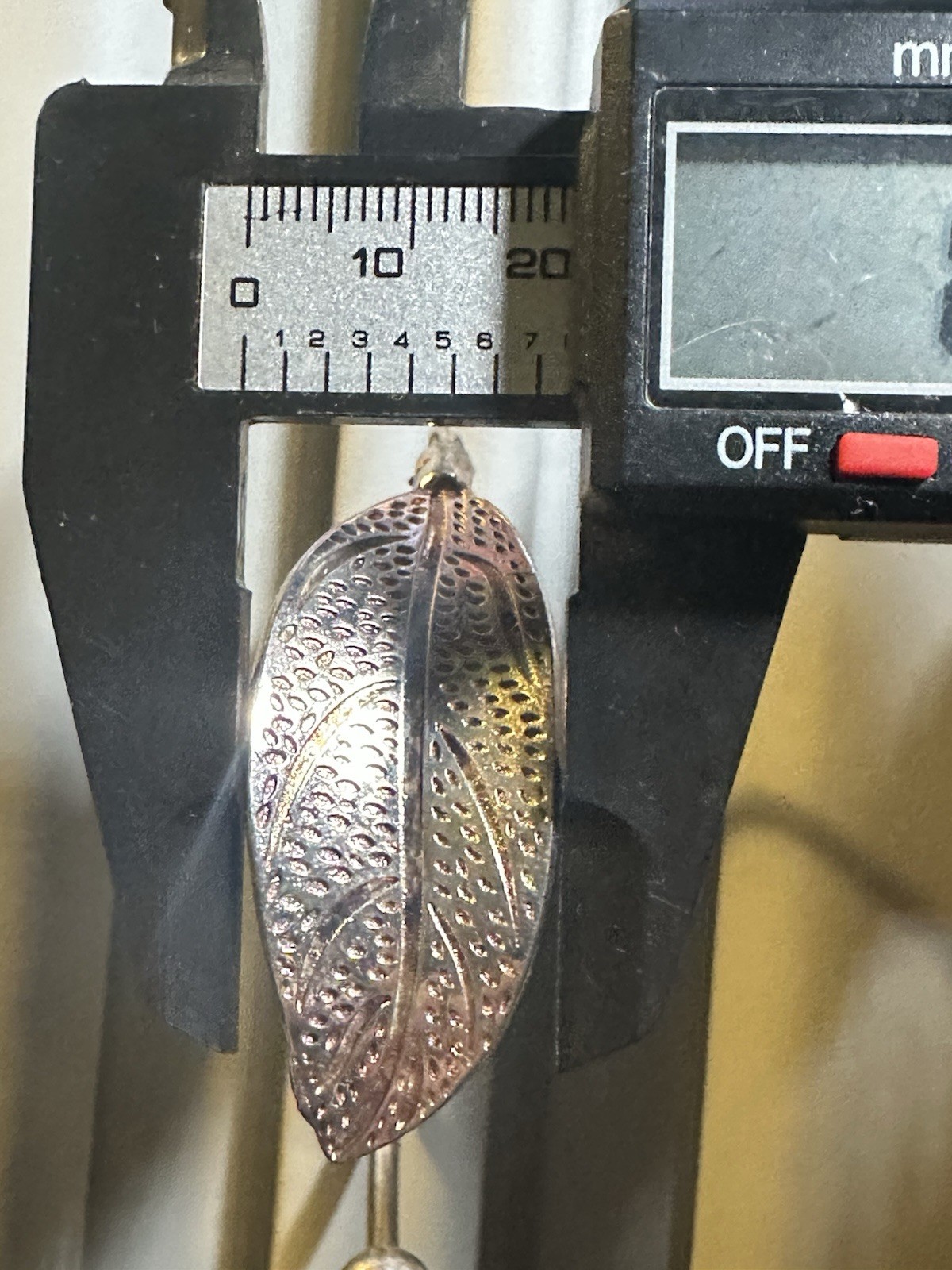 Fine Silver .999 Leaf Adjustable Bangle Bracelet … - image 6