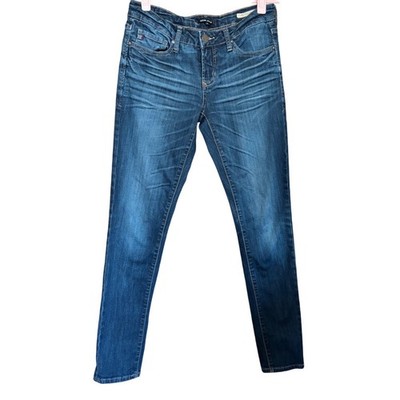Dear John Joyrich Comfort Skinny Jeans Medium Wash Blue Denim Size 27 Womens