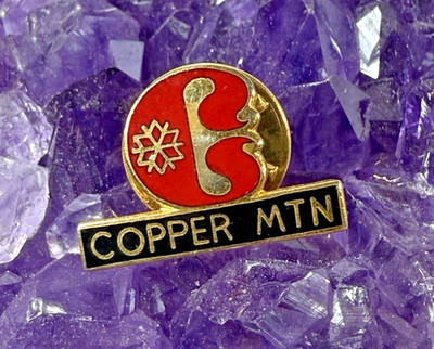 Vintage Copper Mtn Mountain Ski Area Resort Colorado Lapel Hat Pin Badge