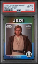 2025 TOPPS CHROME STAR WARS TRIBUTE TO '75 #TB39 OBI-WAN KENOBI /75 PSA 10 POP 1