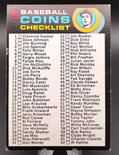1971 Topps Baseball #161 COINS Checklist