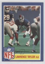 1984 Topps Glossy Inserts Lawrence Taylor #11 HOF 2v5