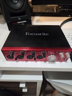 Focusrite Clarett 4Pre USB Audio Interface, 4 Mic & Line Inputs, Phantom Power