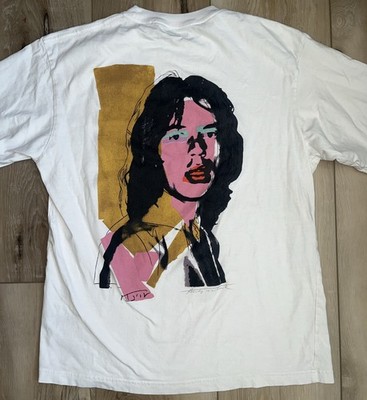 Uniqlo x Andy Warhol x The Rolling Stones Mick Jagger T-Shirt Size Medium