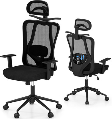 Ergonomic Mesh Office Chair with 3D Headrest & Lumbar Support for Home Office
