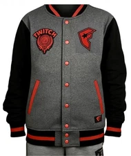 RARE Famous Stars And Straps Twitch BOH Varsity Jacket NWT Large Blink 182 Moto