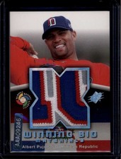2006 SPx Winning Big Materials PU Albert Pujols Dual WBC Jersey Patch 17/20