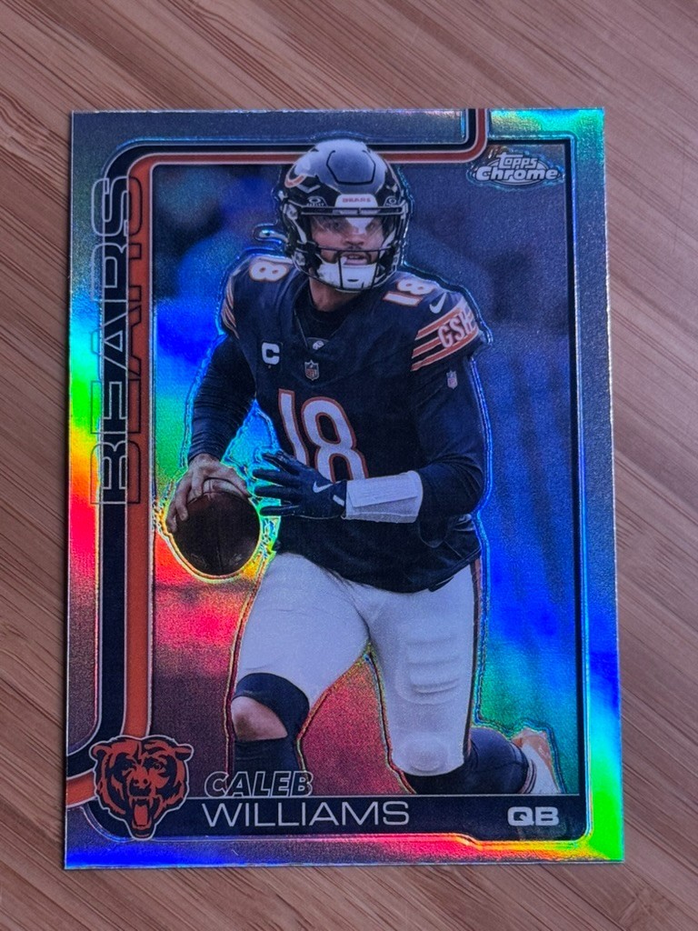 Caleb Williams 2025 Topps Chrome - Refractor Chicago Bears #52