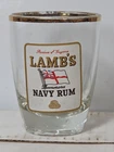 Vintage Guyana LAMB'S Demerara Navy Rum Shot Glass Shotglass Barware Union Jack