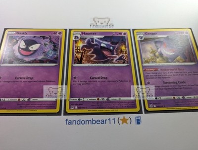 2022 GENGAR GASTLY HAUNTER 3 CARD EVOLUTION SET SWSH Lost Origin