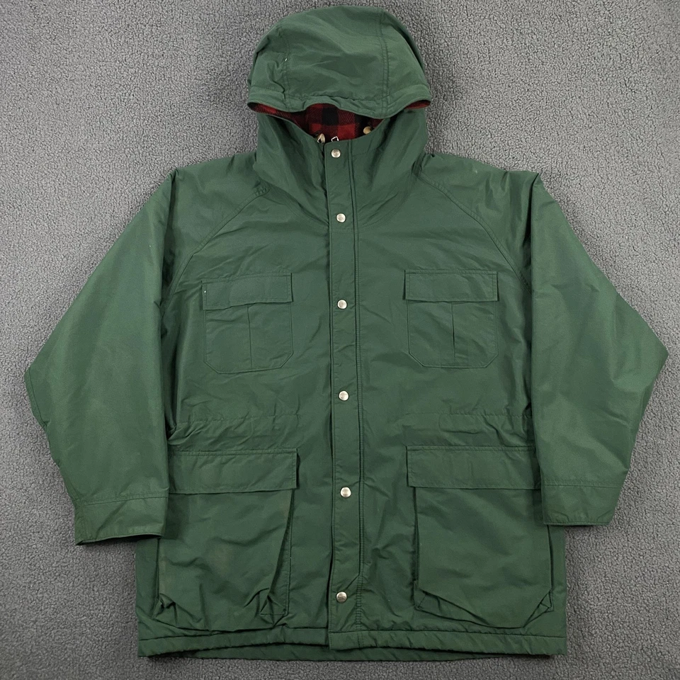 Vintage L.L.Bean Baxter State Parka Mens Large Wool Flannel Lined Made USA 90s - Image 2 of 4