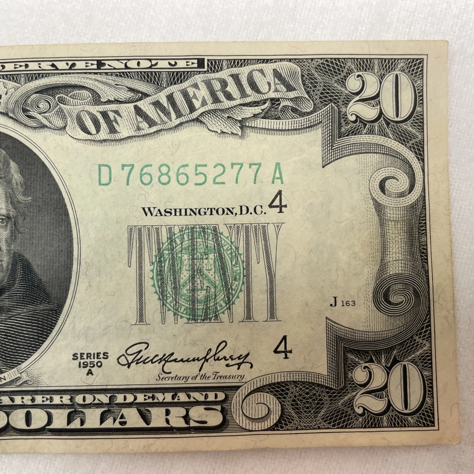 $20.00 BILL 1950 A CIRCULATED FEDERAL RESERVE BANK OF CLEVELAND - Image 4 of 4