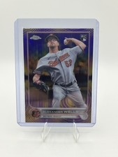 2022 Topps Chrome  Alex Wells  Purple & Yellow Sonic Pulse Refractor /299 (RC)