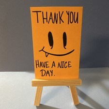 ACEO art trading card~title: have a nice day, date: march 2026~6 of 6