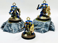 Warhammer 40k Space Marines Bladeguard Veterans Squad - Painted Ultramarines 3x