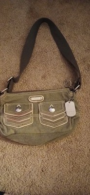 Bongo miniature purse olive color made of cotton 