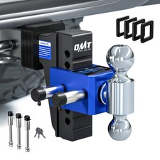 Omt 2.5 Receiver Adjustable Trailer Hitch 6 Drop Towing Hitch Aluminium Locks