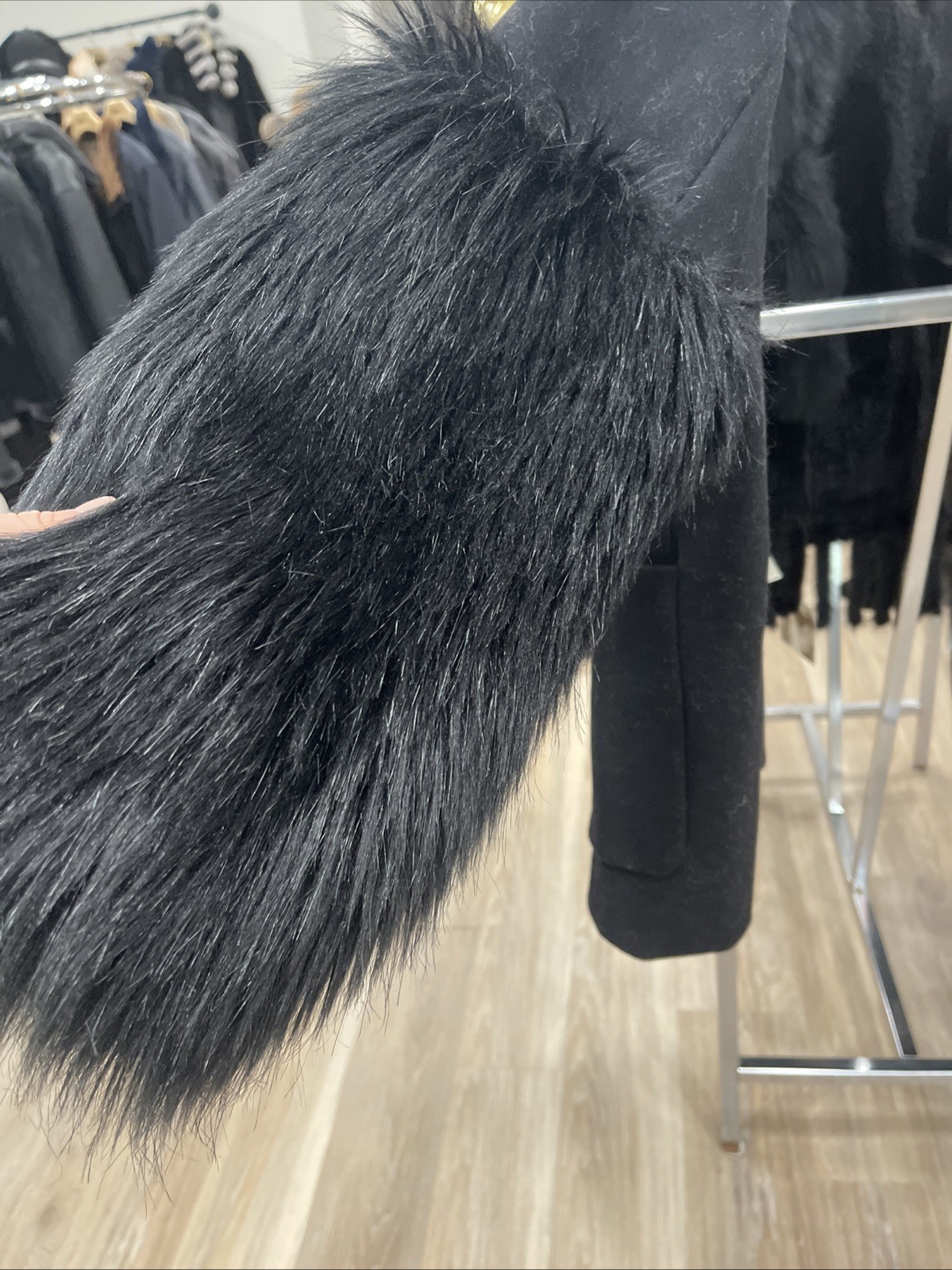 Zara Basic Collection Black Wool Blazer Jacket Fa… - image 7