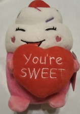 Russ Valentine 6" Plush Cupcake Sundae - You're Sweet - Stocking Stuffer Holiday