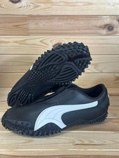 Size 9.5 - Puma Mostro Perforated Leather Pack - Black White Sneaker 397331-02