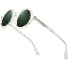 Acetate Men Retro Vintage Polarized Sunglasses for Women,Trendy UV400 Protect...