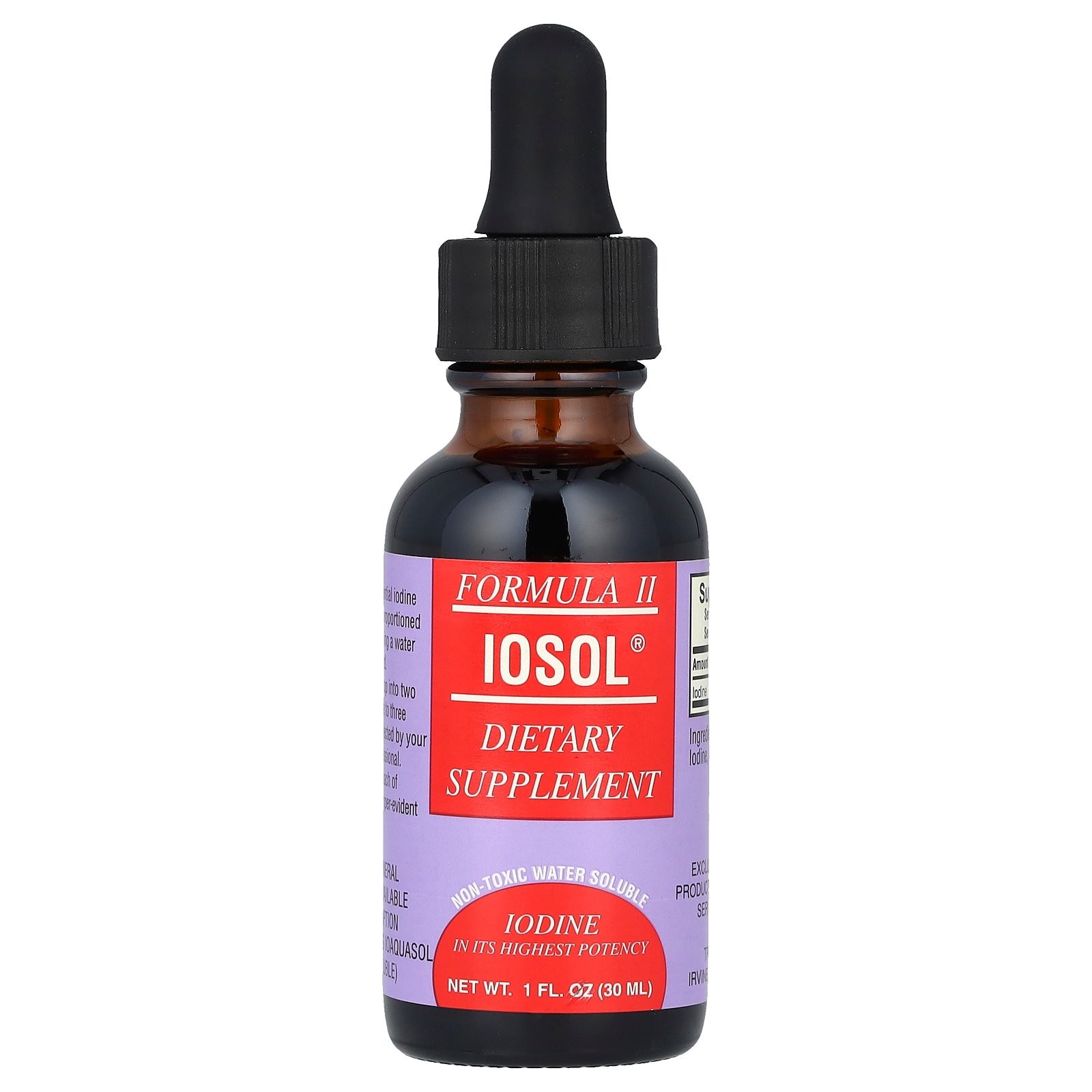 TPCS Iosol Formula II 1 жидкая унция 30 мл Нетоксичный