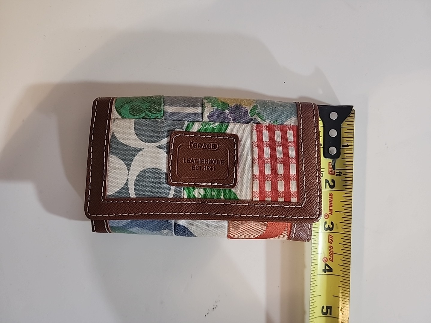 Coach Vintage Hamptons Patchwork Mini Wallet Keyc… - image 12