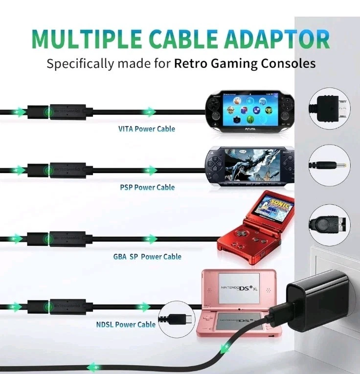 Intec Gaming Retro Game Console Power Supply Kit - Multiple Interfaces (GC161) - Image 4 of 4