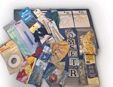 Bulk Lot Crafting And Sewing Supplies Mixed 31 Total Items