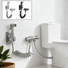 Toilet Shattaf Adapter Hose Bidet Spray Stainless Steel Handheld Shower Head US