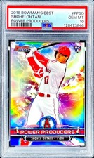 Shohei Ohtani RARE ROOKIE RC REFRACTOR BOWMAN CHROME MVP ROY PSA 10