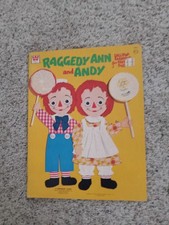 Vintage Raggedy Ann and Andy Paper Doll Book Whitman copyright 1972 Uncut
