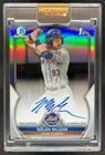 2023 Bowman Draft Nolan McLean Chrome Auto Refractor 1st Prospect #418/499 Mets