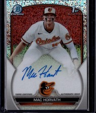 2023 Bowman Draft Mac Horvath 1st Bowman Sparkle Auto 37/71