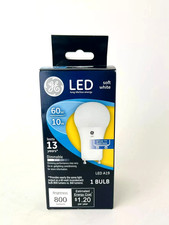 GE Soft White LED A19 10W 60W Dimmable Classic General Purpose Bulb LED Plug In