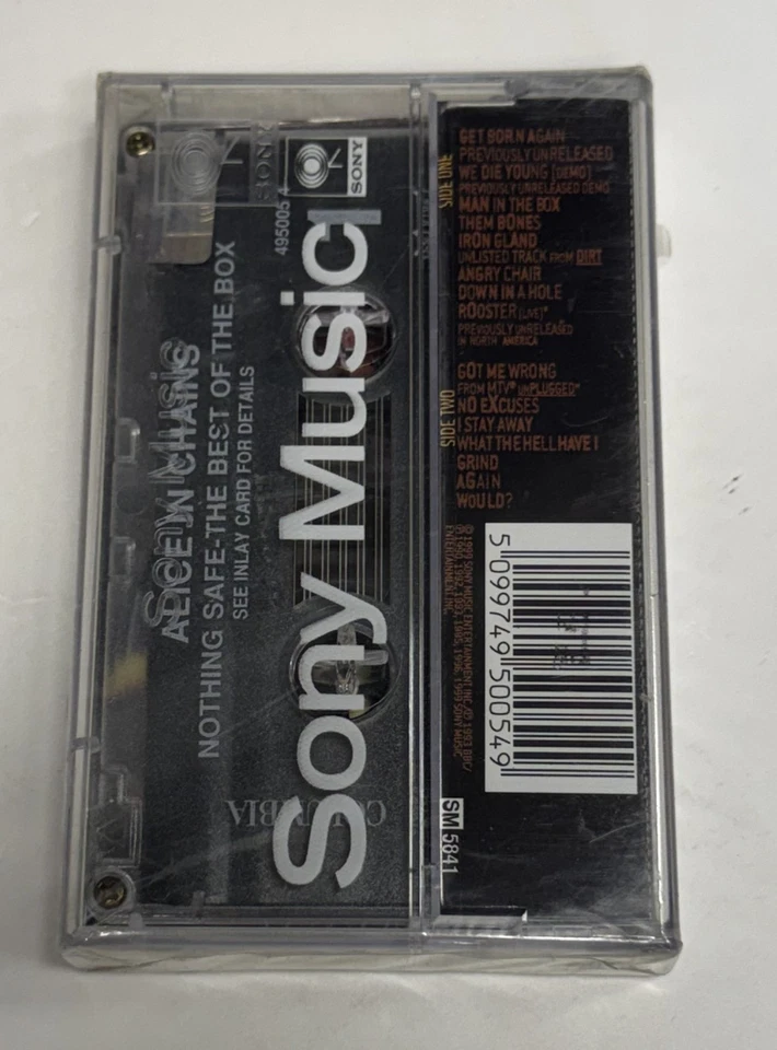 ALICE IN CHAINS - NOTHING SAFE THE BEST OF (1999) SEALED CASSETTE MADE IN TURKEY - Image 2 of 2