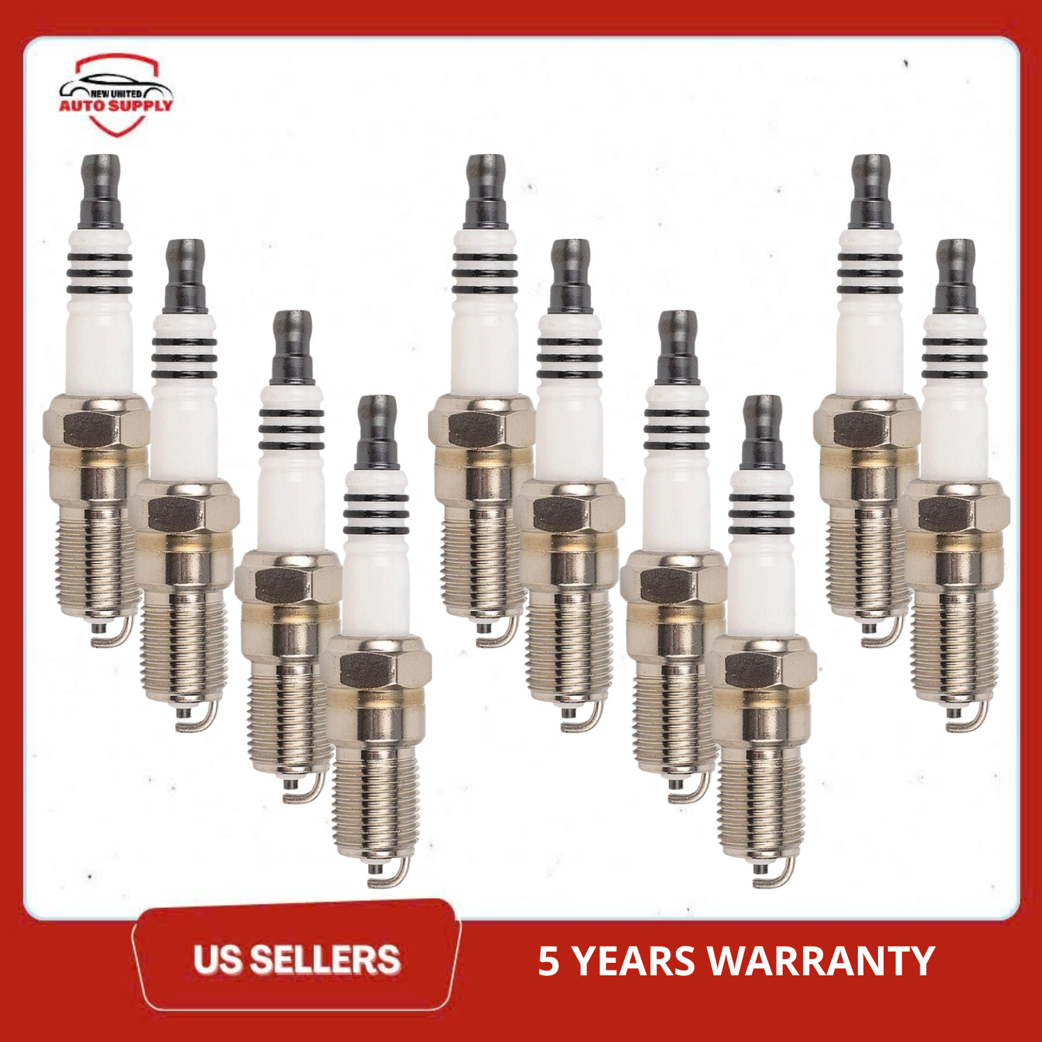 Set of 10 Genuine NGK 4838 BP8H-N-10 V-Power Spark Plug