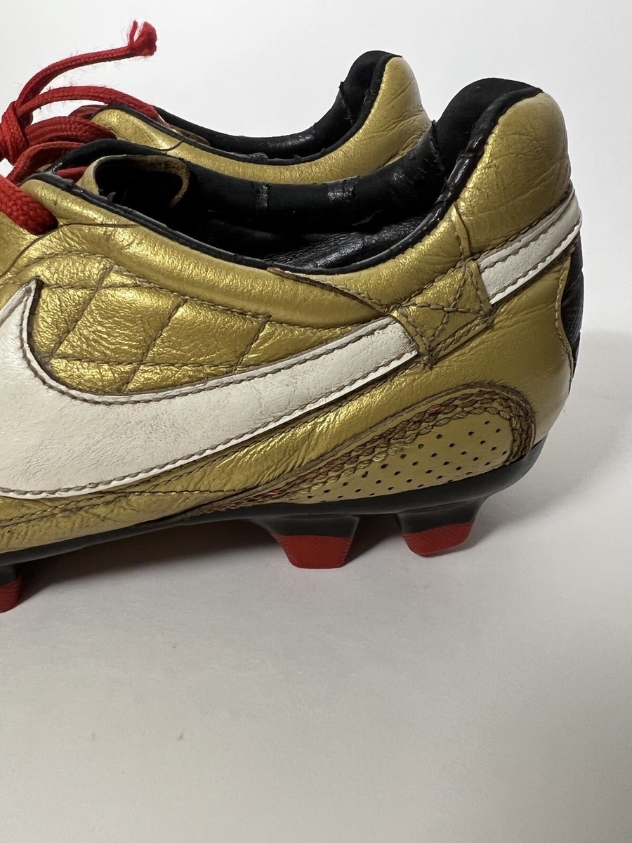 2009 Nike Ronaldinho Dois FG 324761 712 Gold Black Soccer  display picture 2