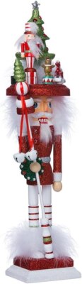 Kurt S. Adler HA0320 - Nussknacker Hollywood ''Weihnachtsbaumhut'', 45,7 cm