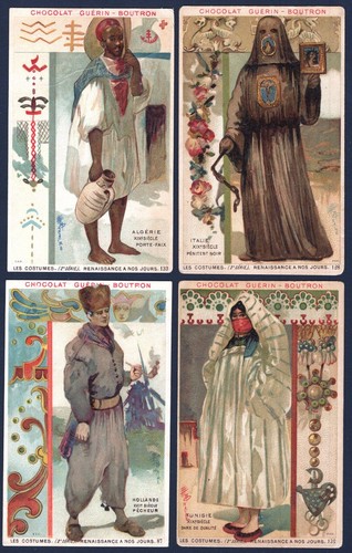 TC0266 Trade Card: Chocolat Guerin Boutron - Les Costumes 1er Serie - Chromo - Bild 1 von 2