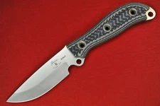 2014 Busse MAX Duty .095" Hollow Ground Satin ElMax, Textured Black/Tan G10