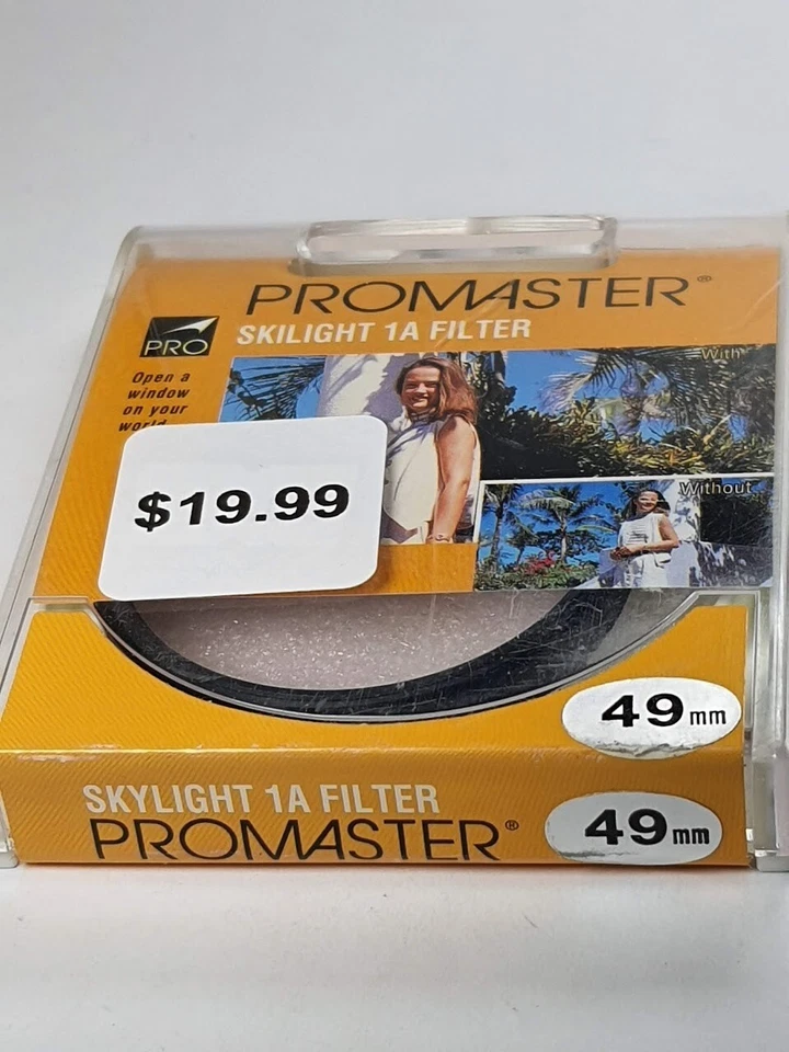 Promaster 49mm Skylight 1A Glass Lens Filter Japan 49 mm E49 E-49 Sky1A Sky-1A - Image 3 of 4