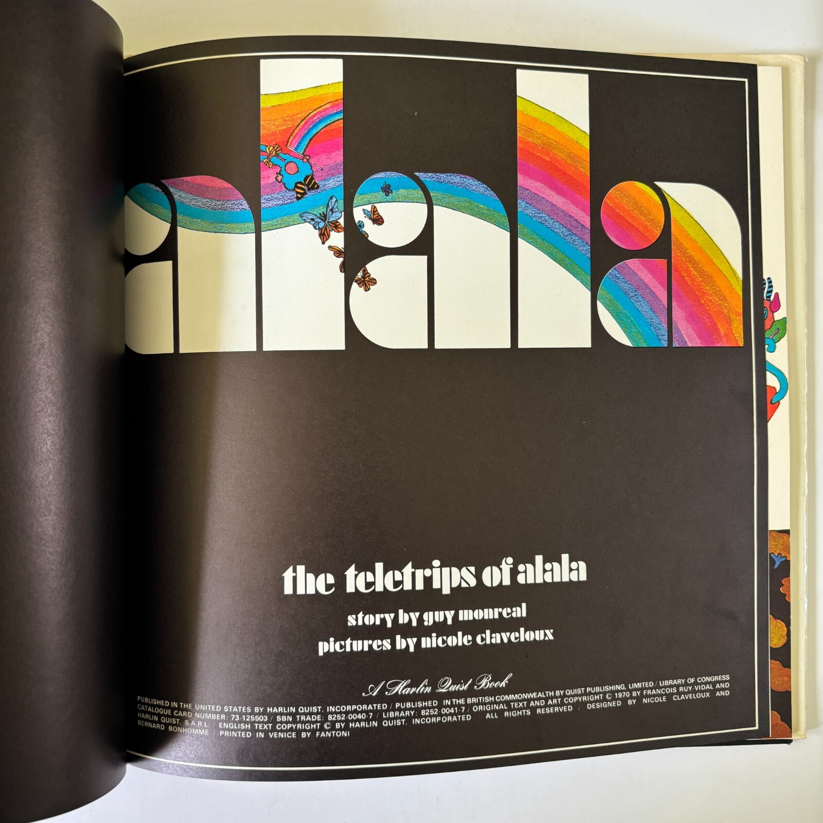 THE TELETRIPS OF ALALA - Guy Monreal & Nicole Claveloux Harlin Quist HC 1st RARE