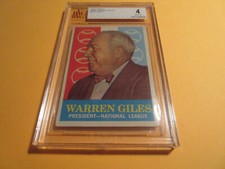 VTG.1959 TOPPS-WARREN GILES-PRESIDENT-N.L-.(GB) -#200A-BVG-0010198508- VG-EX-4