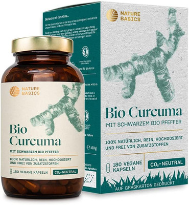   BIO Curcuma Kapseln Mit Schwarzem Pfeffer | Vegan