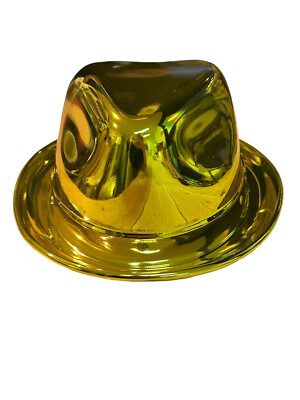 Custom Gold Chrome Fedora Mikes ProLid novelty helmet | eBay