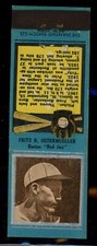 1934 Diamond Matchbooks Fritz Ostermueller Blue With Striker TOUGH! LOOK!