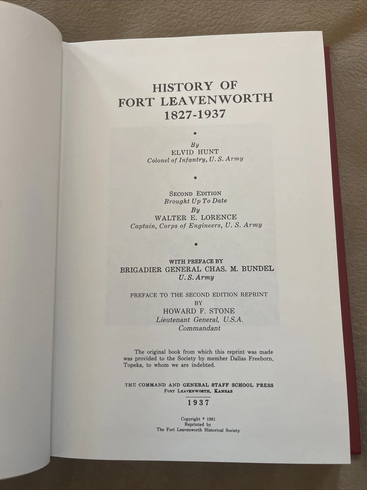 History Of Fort Leavenworth 1827-1937 - Image 2 of 4