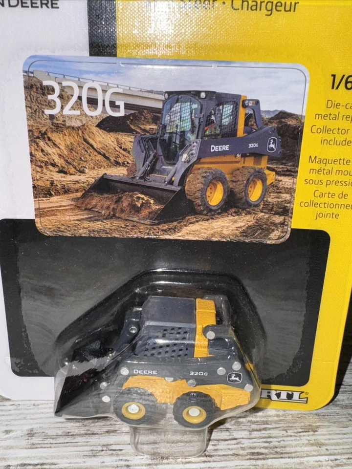 1/64 Scale  John Deere 320G Skid-steer Loader Skid Loader Die-Cast ERTL - Image 2 of 4